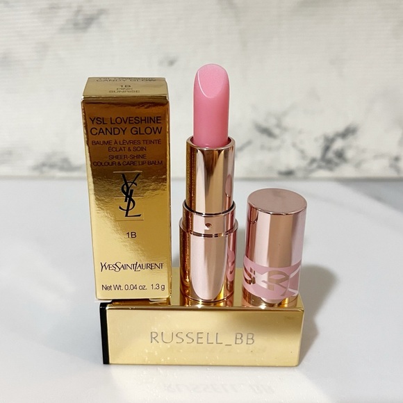 YSL Loveshine Candy Glow Tinted Lip Balm • 1B Pink Sunrise - Picture 2 of 10